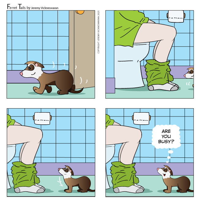 ferret tails April Week 2 cartoon 2025 