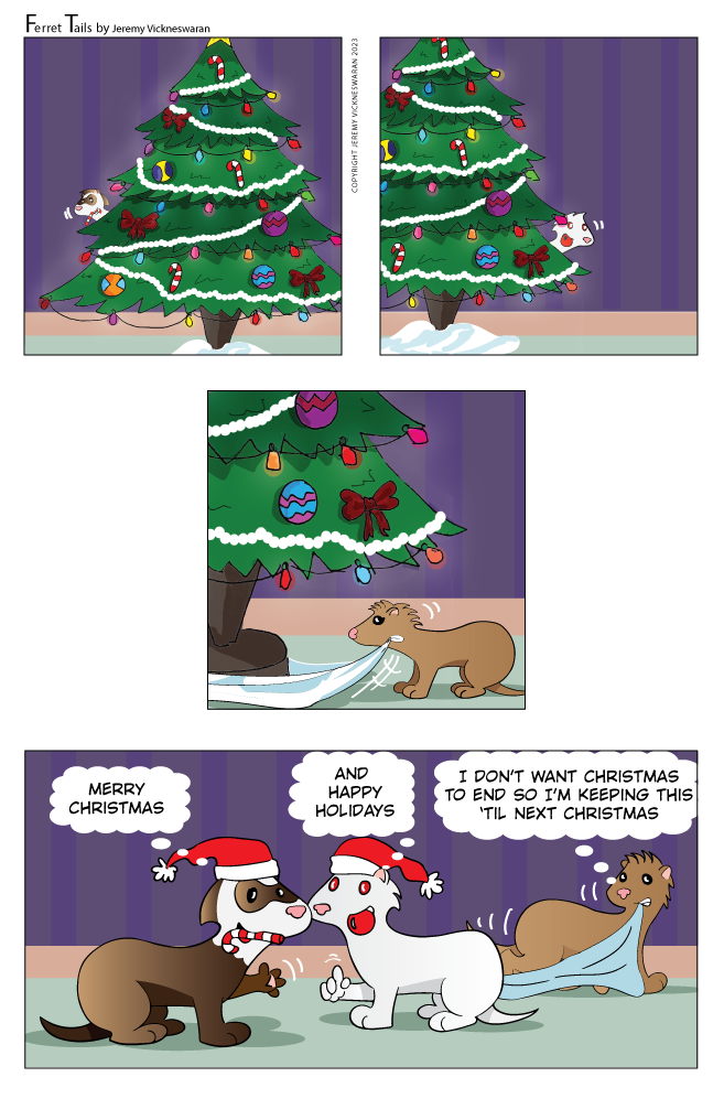 ferret tails December Week 5 cartoon 2023 