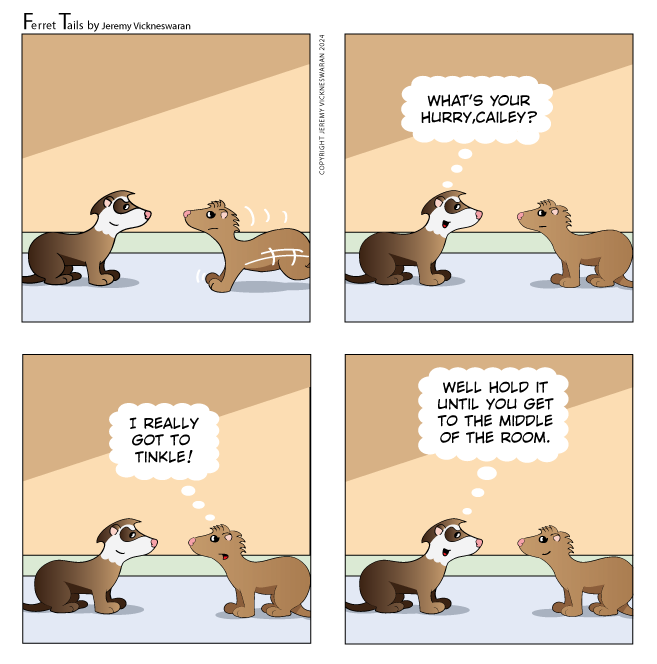 ferret tails March Week 3 cartoon 2024 