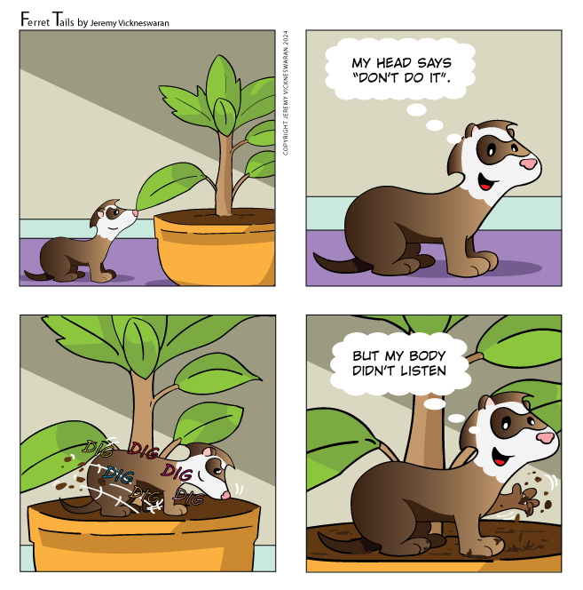ferret tails March Week 1 cartoon 2024 