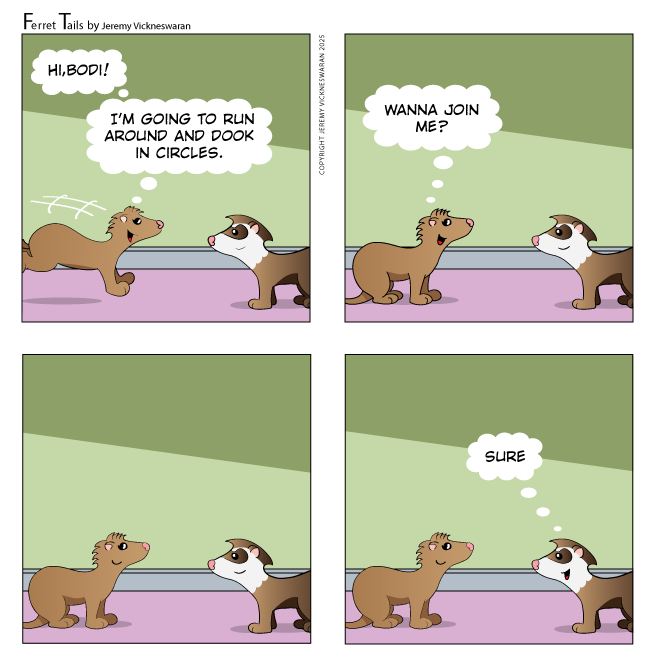 ferret tails March Week 2 cartoon 2025 