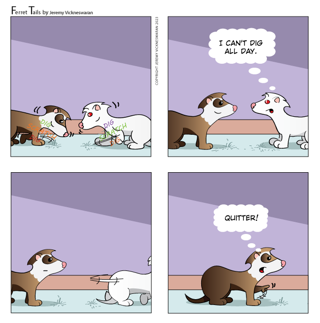 ferret tails November Week 1 cartoon 2023 